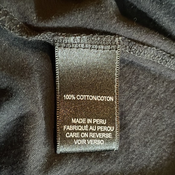 Tahari floral metallic front scoop neck super soft tee shirt size large - Picture 6 of 6